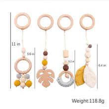 Load image into Gallery viewer, Wooden Baby Rattle Teether &amp; Sensory Toys Set
