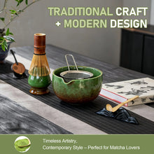 Load image into Gallery viewer, Matcha Whisk Set with Ceramic Bowl, 7 Pieces
