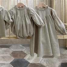 Load image into Gallery viewer, Mother-Daughter Matching Long-Sleeve Cotton Dresses
