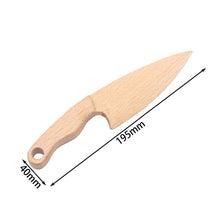 Load image into Gallery viewer, Safe Wooden Kids Knife - Montessori Cooking &amp; Chopping Toy
