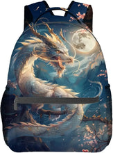 Load image into Gallery viewer, Octopus &amp; Floral Backpack – Stylish Marine Botanical School Bag
