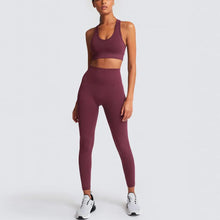 Load image into Gallery viewer, 2021 Seamless Yoga Set Women Sport Set Workout Clothes for Women Sportswear Outfit Gym Clothing Suit Ropa Deportiva Mujer
