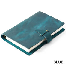 Load image into Gallery viewer, Vintage Leather Ring Binder Notebook
