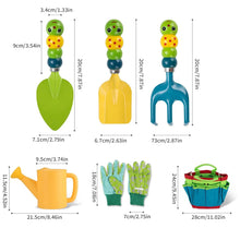 Load image into Gallery viewer, Colorful Garden Tools Toys for children Outdoor Gardening Trowel Shovel Rake Yard Watering Pot Digging Beach Safe Toys Kids Gift
