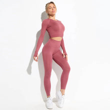 Load image into Gallery viewer, 2021 Seamless Yoga Set Women Sport Set Workout Clothes for Women Sportswear Outfit Gym Clothing Suit Ropa Deportiva Mujer
