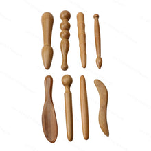 Load image into Gallery viewer, Natural Wooden Acupoint Stick Dial Stick Meridian Pen Massage Stick Body Meridian Stress Relief Foot Sole Acupoint Massage Tools
