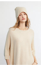 Load image into Gallery viewer, 100% Cashmere Soft Knit Beanie - Double Layer Hat
