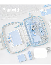 Load image into Gallery viewer, 10-Piece Student Stationery Set – Stapler, Ruler, Scissors, Pens &amp; Sticky Notes
