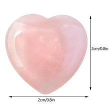 Load image into Gallery viewer, Rose Quartz Heart Stones, Natural, 20mm, Set of 10, 20 or 30
