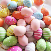 Load image into Gallery viewer, 12pcs Easter Artificial Eggs Decors for Home Colorful Easter Eggs Hanging Craft Kids Gift Favor Easter Chicks Party Decor 2025
