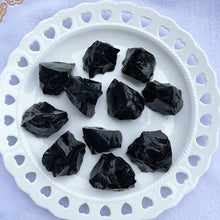 Load image into Gallery viewer, Black Obsidian Raw Stone, Natural Rough Pieces
