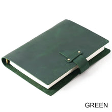 Load image into Gallery viewer, Vintage Leather Ring Binder Notebook
