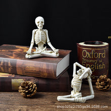 Load image into Gallery viewer, Creative Resin Yoga Skeleton Figurine
