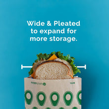 Load image into Gallery viewer, Compostable Sandwich Bags Avocado 50 Count
