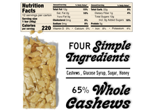 Load image into Gallery viewer, Cashew - Crunchy Nut Bar 12-Pack (Wholesale)
