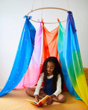 Load image into Gallery viewer, Giant Rainbow Playsilk - 100% Natural Silk for Fort Building
