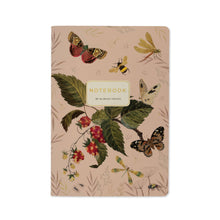 Load image into Gallery viewer, A5 Notebook - Butterflies and Berries
