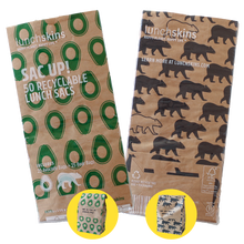 Load image into Gallery viewer, Recyclable Paper Lunch Sacs - 50 Count Variety Pack (25 Avoc
