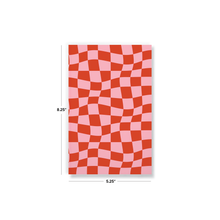 Load image into Gallery viewer, Wonky Checkers Classic Layflat Journal Notebook
