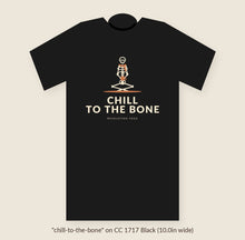 Load image into Gallery viewer, Chill To The Bone tee, Black (flat preview)
