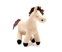 Load image into Gallery viewer, Knitted Organic Cotton Horse Plush Toy
