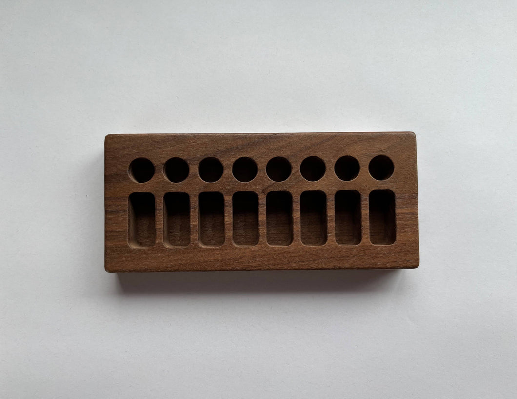 Wooden Crayon Holder 8 Stick / 8 Block