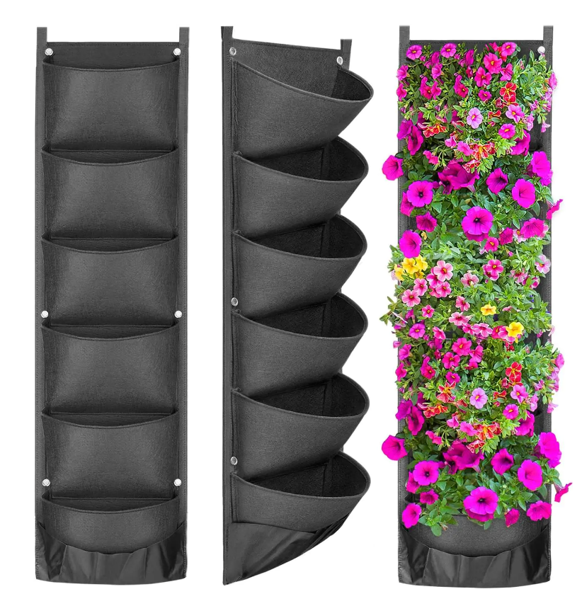 vertical hanging herb planter Vertical Hanging Garden Planter – RevolutionYoga