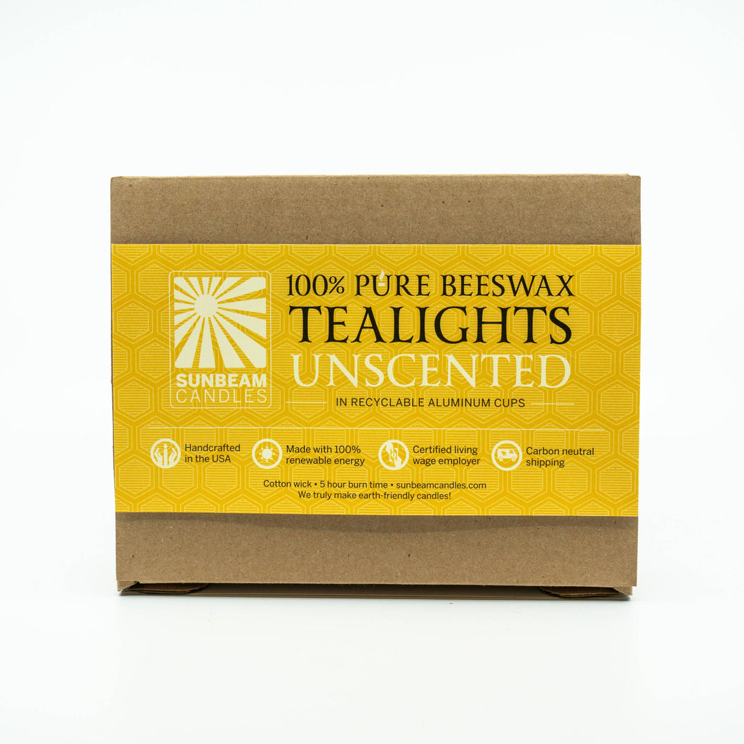 Beeswax Tealights (60 count bulk display)