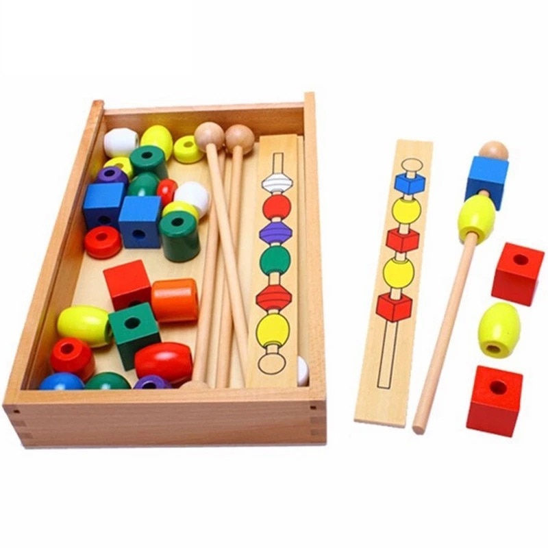Montessori bead cylinder stacking
