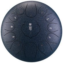Load image into Gallery viewer, Handpan drum 12 Inch 13 Tone Steel Tongue Drum Hand Pan Drum With Padded Drum Bag And A Pair Of Mallets  huedrum Yoga Meditation
