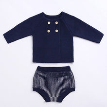 Load image into Gallery viewer, Matching Warm Winter Knit Sweater and Bloomers for Baby
