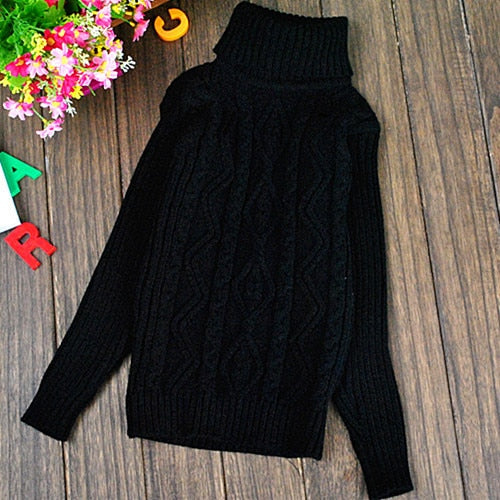 Child’s Warm Winter Knit Sweater Dress