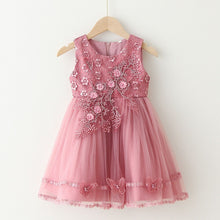 Load image into Gallery viewer, Girls Lace Trim Dress
