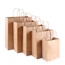 Load image into Gallery viewer, 10pcs Kraft Paper Gift Bag with Handles
