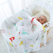 Load image into Gallery viewer, Natural Bamboo Swaddling &amp; Receiving Blanket
