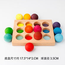 Load image into Gallery viewer, Montessori Rainbow Ball &amp; Marble Run Tree
