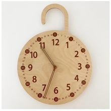 Load image into Gallery viewer, Korean Style Home Solid Mute Clocks Wall Clock Natural For Children kids Room Decoration Figurines Photography props Best Gifts
