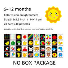 Load image into Gallery viewer, Montessori Baby High Contrast Visual Development Cards
