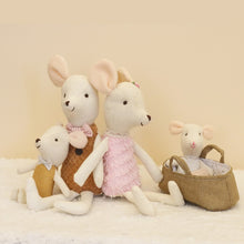 Load image into Gallery viewer, Plush dolls Stuffed Animal Cartoon Kids Toys for Girls Baby Birthday Christmas Gift mouse family dollhouse
