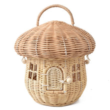Load image into Gallery viewer, Mushroom Woven Handbag - Portable Play House
