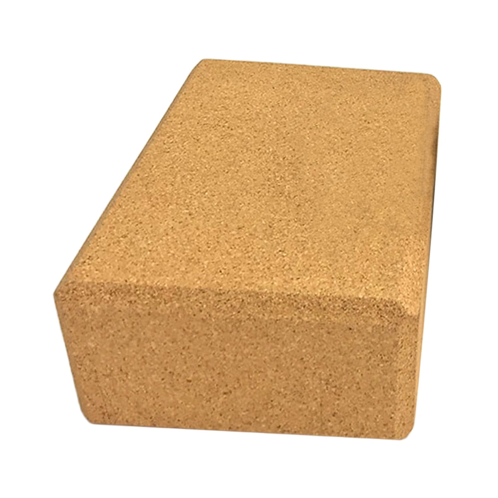 Lightweihgt Eco-friendly Yoga Block Cork Wood Yoga Brick Soft High Density Yoga Block to Support Poses Fitness Equipment