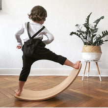 Load image into Gallery viewer, Waldorf Wooden Balance Board Open Ended Toy
