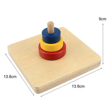Load image into Gallery viewer, Montessori Toddlers Assorted Dowel Stackers for wrist and finger dexterity
