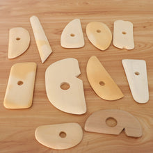 Load image into Gallery viewer, 11pcs Assorted Natural Wooden Cutter Safe Scraping Tool For Clay/Pottery/Ceramic DIY Crafts
