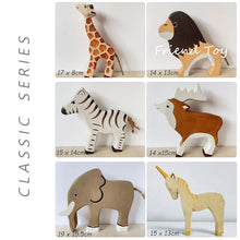 Load image into Gallery viewer, Montessori Wooden Animal Figures for Kids Open-Ended Play - 28pcs
