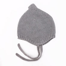 Load image into Gallery viewer, Knit Forrest Pixie Baby Bonnet
