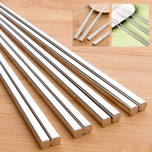 Load image into Gallery viewer, vanzlife food grade top 304 stainless steel chinese chopsticks for sushi household children&#39;s Chopsticks holder Kitchen one pair
