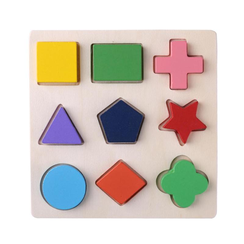 Montessori Toddler 3D Shapes Puzzle Sorting
