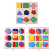 Load image into Gallery viewer, Montessori Toddler 3D Shapes Puzzle Sorting
