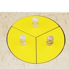 Load image into Gallery viewer, Montessori Baby Wooden Toys Early Education Grasping Puzzles Math Cut-Out Fraction Circles 1-4
